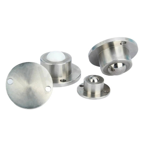 Heavy Duty Universal Transfer Ball Featuring Deep Groove Ball Bearings Rock Solid Ball Transfer Unit components and assembly.