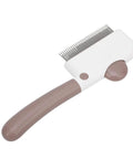Ultimate Pet Grooming Kit For Dogs Includes Self Cleaning Deshedding Brush And Combs To Slash Shedding And Keep Fur Soft For Long Short Hair Breeds, white metal comb brush