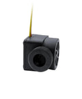 Side view of Compact Nylon Three Quarter Inch DN20 Hall Effect Water Flow Sensor With Liquid Level Switch, black casing, wires visible.
