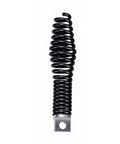 Heavy Duty Drain Snake Attachment Kit For Electric Drain Cleaners Nine Piece Rock Solid Screw Lock Head, black coil attachment.