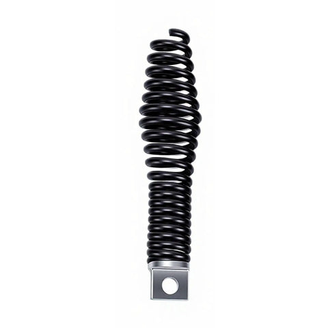 Heavy Duty Drain Snake Attachment Kit For Electric Drain Cleaners Nine Piece Rock Solid Screw Lock Head, black coil attachment.