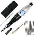 Pro Grade Electric Ultrasonic Reciprocating File And Die Grinder Polisher with tools for precision work.