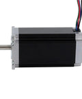 3Nm Beefy Torque Stepper Motor For CNC Machines And Large 3D Printers, 4.2A Current, Smooth Precise Motion, Compatible With Common Stepper Drivers, NEMA 23 Frame For Strong Z Axis Drive And Heavy Axis Movement., NEMA 23 motor with 8 mm shaft and lead wires