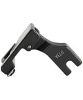 Pro Grade Multifunction Hem Guide Presser Foot For Sewing Machines Durable Black Steel Attachment Delivers Smooth Even Hemming On Thin Fabrics And Lace Perfect For Home Sewing Projects And Small Garment Factory Work, close-up