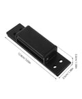Hidden Heavy Duty Concealed Door Hinges 5 Inch Black Square Adjustable Cabinet And Bookcase Hardware For Interior Secret Doors