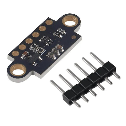 VL53L0X Time Of Flight Distance Sensor Breakout Pack Of 4 For DIY Projects Arduino Raspberry Pi And Microcontrollers 2m ToF Laser Range Finder Module Great For Robotics Projects Easy Plug And Play With Common Boards black PCB with pin header
