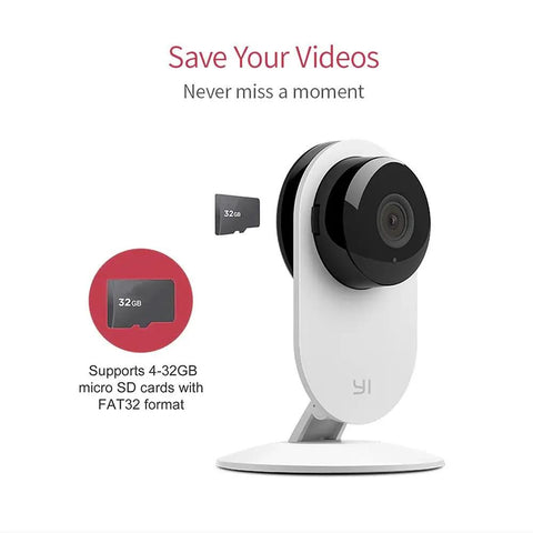 1080P Wireless IP Home Security Camera System with AI Vision, Real Time App Alerts, shown with micro SD card support