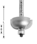 Carbide Tipped Cove Bit Seven Eighths Radius With Two And A Quarter Inch Diameter One And A Quarter Inch Cutting Height Half Inch Shank
