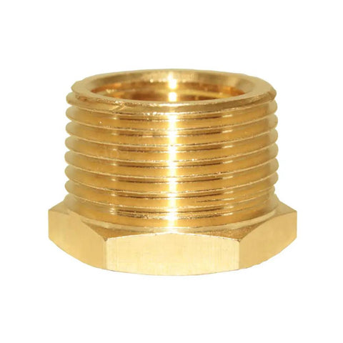 Brass hex bushing from Six Piece Brass Pipe Fitting Reducer Hex Bushing From Three Quarter Inch NPT Male To One Half Inch NPT Female Heavy Duty Rustproof Adapter For Hose Tube Connections Easy To Install