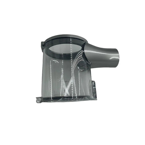 Heavy-Duty High Capacity Dust Cup For Dreame R20 Handheld Vacuum Replacement Part showing clear transparent design