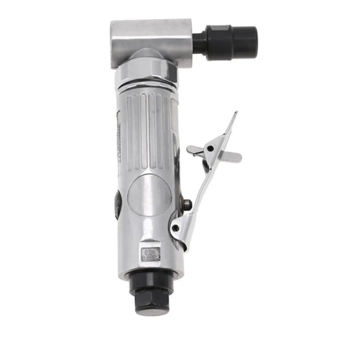 Hella Grip Heavy Torque Pneumatic Air Angle Die Grinder With Right Angle Head Copper Motor 2000 Rpm Lightweight 21 Ounces showing chrome air grinder.
