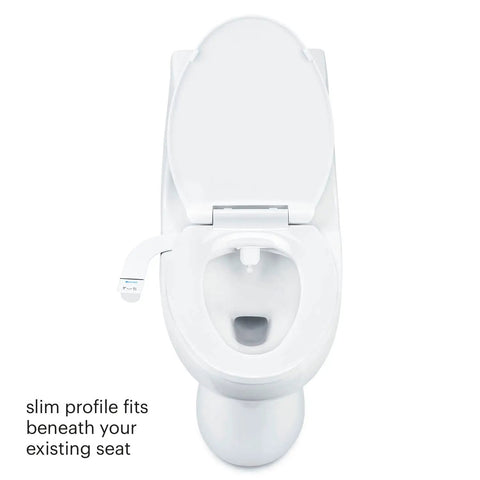 Thinline Bidet Attachment For Toilet Seats With Adjustable Water Pressure And Side Arm Control Thin Profile White Self Cleaning Rinse