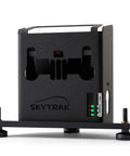 Metal Protective Case For SkyTrak Launch Monitor And Golf Simulator, Black, showing front view with mount screws