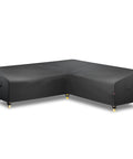 Outdoor L Shaped Sectional Sofa Cover Fits 82x82 to 85x85 Inches Waterproof Weatherproof Beefy 600D Tough as Nails Garden Furniture Cover
