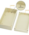Rugged Outdoor Ready IP65 ABS Junction Box Dustproof Electrical Project Enclosure In Pale Gray 6.2 x 3.54 x 2.3 Inch, Built to Last, Easy Mounting, Quick Access for Repairs Without Cable Cutting, open view