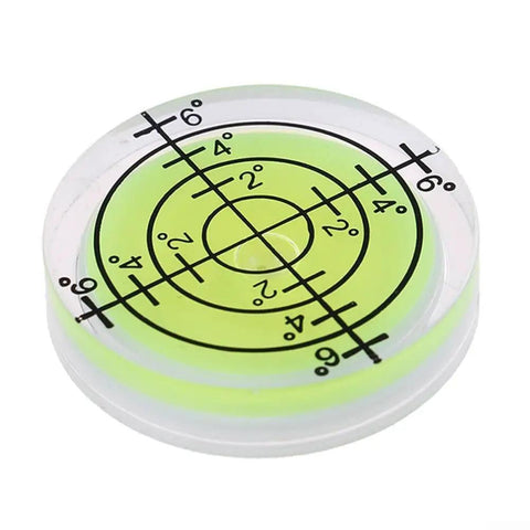 4 Pack 32mm Circular for spirit Level Wear Resistant for acrylic Bubble with precision markings and bright liquid.