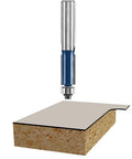Edge trimming bit from All Purpose Router Bit Set For Woodworking Pros Ten Piece Carbide Tipped Bits With One Half And One Quarter Inch Shanks