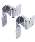 Hidden Hinge Kit For Cabinets And Bedside Cupboards With Soft Close Damping Bracket Door Support Hardware For Kitchen And Toolbox Fitting One Color Finish, silver metal brackets visible