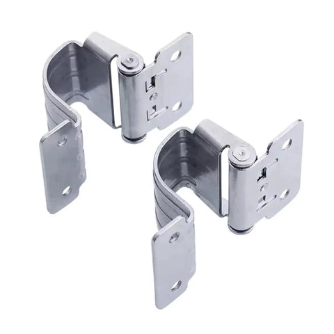 Hidden Hinge Kit For Cabinets And Bedside Cupboards With Soft Close Damping Bracket Door Support Hardware For Kitchen And Toolbox Fitting One Color Finish, silver metal brackets visible
