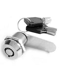 Versatile Tubular Cam Cylinder Lock Kit In 16mm, 20mm, 25mm, And 30mm Sizes For Mailbox, Drawer, And Cabinet, Easy Install, High Security, Durable Build To Keep Your Stuff Safe shown with keys