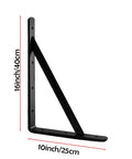16x10 inch bracket from 12 Pack 16 By 10 Inch Built Like A Tank Metal L Shaped Shelf Brackets Wall Mounted with mounting hardware