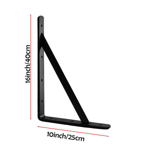 16x10 inch bracket from 12 Pack 16 By 10 Inch Built Like A Tank Metal L Shaped Shelf Brackets Wall Mounted with mounting hardware