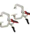 6 Inch C Clamp Face Locking Pliers With Swivel Pads For Heavy Duty Grip Like A Boss And Locking Power, Clamp Bulky Workpieces Up To Two And A Quarter Inches Thick, 26 Inch Length, Two Inch Jaw Depth, Durable Construction, locking C-clamp pliers set