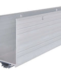 U Shaped Aluminum Door Sweep With Vinyl Seal And Kick Plate For Exterior Doors Draft Blocking Front Door Weather Stripping And Bottom Seal Energy Saving Door Extender 36 Inch Silver close-up