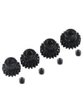 Set of Mod 1 Pinion Gear 5mm Bore 16T 17T 18T 19T 1 8th Scale Beefed Up Steel Pinion For 5mm Shaft RC Cars Universal Fit