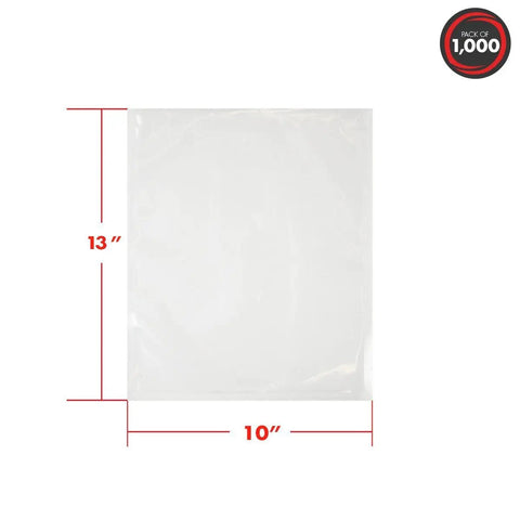 Chamber Vacuum Pouches 3 Mil Thick, 10 x 13 Inches, BPA Free Pre Cut Bags With Tear Notch, Pack Of 1000 For Chamber Sealer Machines