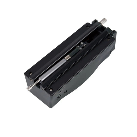 Pro Grade Digital Surface Roughness Tester for Ra and Rz, Compact Gauge ISO DIN ANSI JIS Compliance shown from top view
