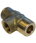 Rock Solid Lead Free Brass Pressure Relief Valve With 100 Psi Cold Water Safety Shield, 3/4 X 1/2 Inch NPT connector.