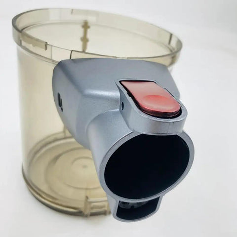 Replacement Dust Bin For Greenote GSC50 Vacuum Compatible 6 Liter Collection Container with gray handle and dustproof cover.