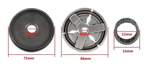 Clutch Drum Cover Needle Bearing Kit Fits Chainsaw 4500 5200 5800 Engine Direct Boost Power Super Easy Install Repair Your Rig To Crush It Daily Without Worries Grab Yours Now Go Fast Today. 71mm 66mm 15mm metal parts