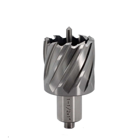 Oscarbide annular cutter, 1-1/2 in diameter, 1 in depth of cut, 3/4 in Weldon shank