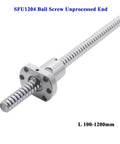 Pro Grade 400mm Ball Screw With Unprocessed End And No Side End Support, 1 Pc 1204 Ball Nut For Engraving Machines, CNC Parts Shown Horizontally