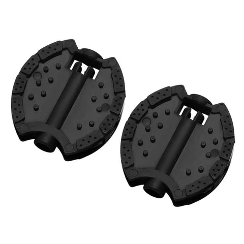2 Pair Toddler Tricycle Pedals Replacement Five Sixteenth Inch Spindle Axle Kid Friendly Trikes, Flat Pedals, Black