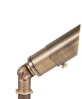 Cast Brass 12V Mini Outdoor Spotlight For Low Voltage Landscape Lighting, 2W 175 Lumen, bronze finish, side view