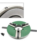 Heavy Duty 3-Jaw Lathe Chuck 12 Inch Self-Centering Beefy Grip for efficient wood lathe and metalworking tasks.