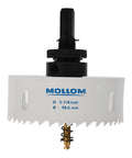98.5mm Bi Metal Hole Saw With Arbor HSS M42 8% Cobalt Workhorse For Tough Metal And Wood Cutting, 3-7/8 Inch Cut Dia