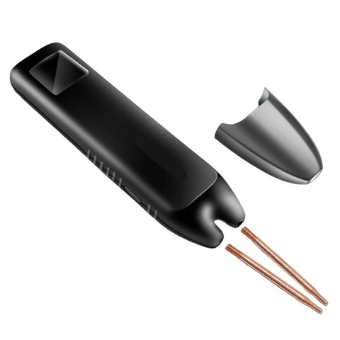 99 Speed Adjustable Handheld Spot Welder With 1.3 Inch Color Screen, showing copper electrodes and durable design.