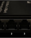Plug And Play Open SFP Slot DIN Rail Gigabit Ethernet Switch with 4 Port 10 100 1000BaseTX front view