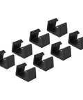 Black plastic Patio Furniture Clips 8 Pack for Sofa and Rattan Wicker Sets, fixed connection chair fasteners for outdoor use