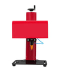Boss Level Pneumatic Dot Peen Marking Machine Running Tight As A Drum With Deep Carving Power For Everyday Metalwork and Garage Builds Across A Heavy Duty Two Hundred By One Thirty Millimeter Work Table, red and black design.