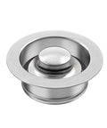Brushed Stainless Steel Sink Flange And Stopper Universal Three And A Half Inch Drain Fit For Garbage Disposal Replacement Parts