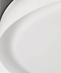 Close-up of Dope LED Flush Mount Ceiling Light 11 Inch Brushed Nickel Pi Collection Damp Rated Modern Transitional Fixture