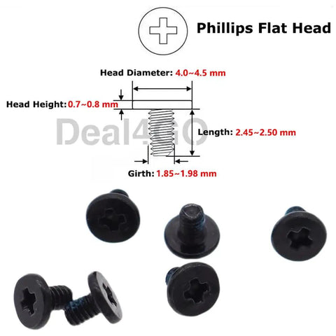 Solid Bet M2x2.5mm Phillips Flat Head Screws For M.2 Ssd Cooling Heatsink And Hinge Fixes showcasing size and specifications.