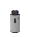 Heavy Duty 30 Gallon Electric Water Heater 5500 Watt 240 Volt Built Tough Workhorse With Integrated Mixing Valve front view with digital display.