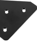Rock Solid Heavy Duty Bed Frame Brackets and Iron Bed Rail Fasteners, thickened steel hinge with three mounting holes.