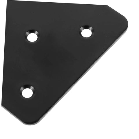 Rock Solid Heavy Duty Bed Frame Brackets and Iron Bed Rail Fasteners, thickened steel hinge with three mounting holes.